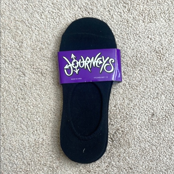 Journeys Black No-Show Socks - Picture 1 of 3
